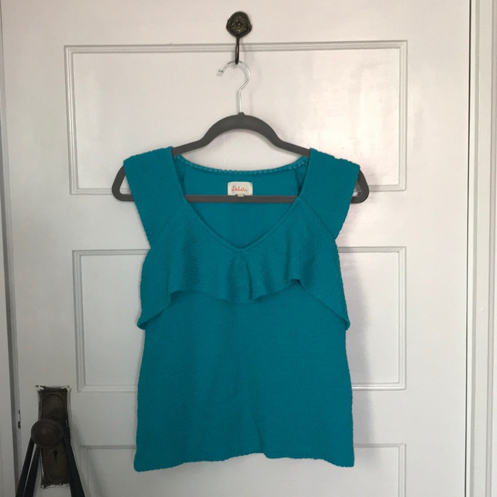 Anthropologie - Deletta Ruffle Rim Tank - Picture 2 of 5
